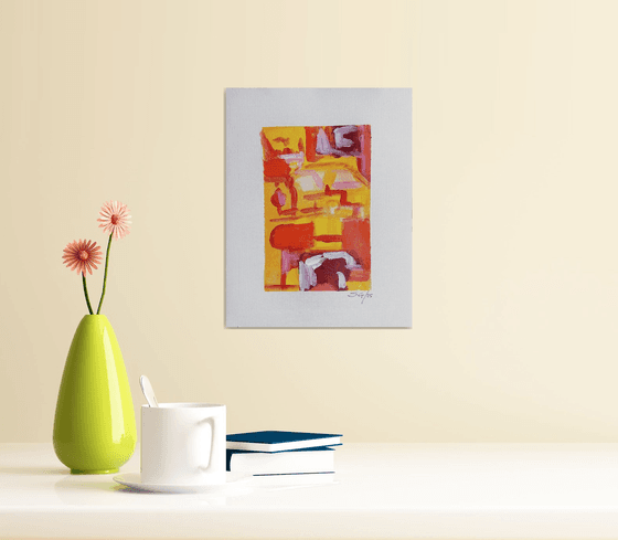 HARMONY N.1 - abstract acrylic 7x9 inch