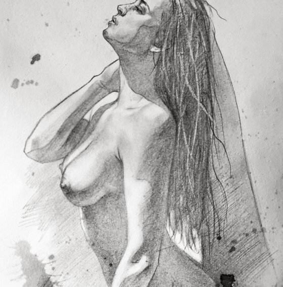 Drawing female nude #20218