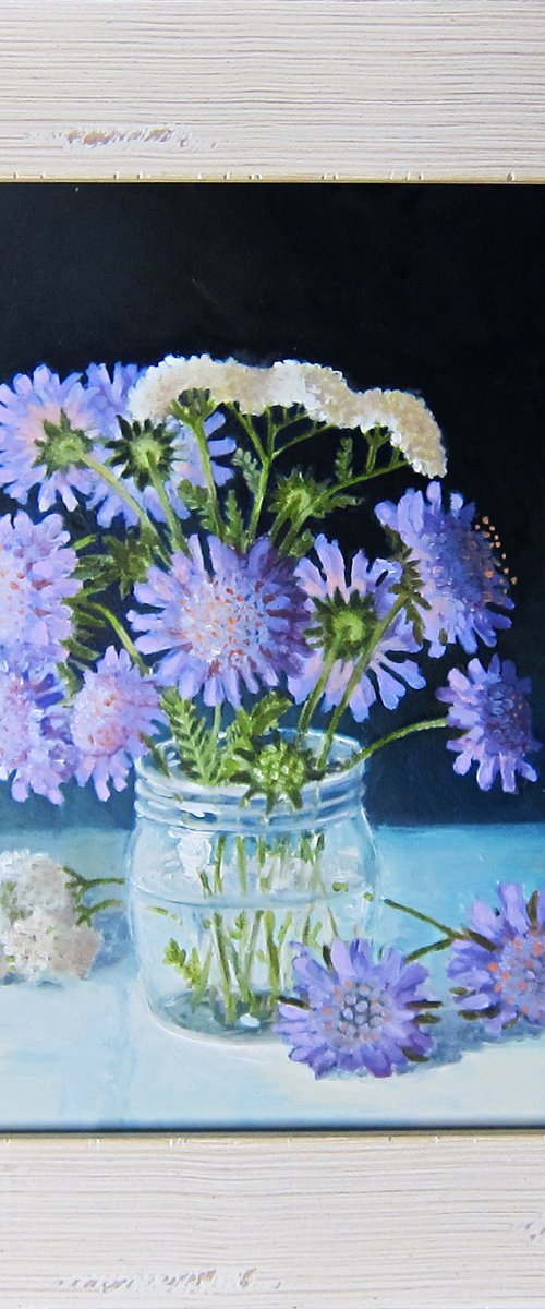 Wildflowers in a Jamjar by Sophie Colmer-Stocker