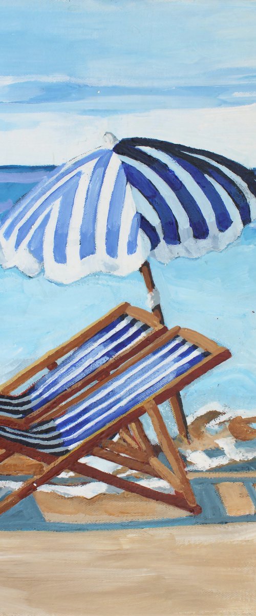 Striped Umbrella by Melinda Patrick