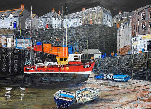 Mevagissey Harbour by Rob Leckey