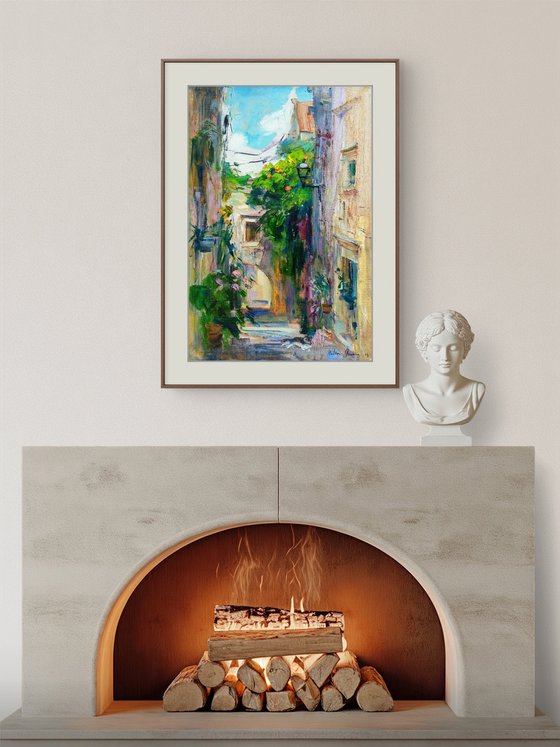 Old street in Italian style