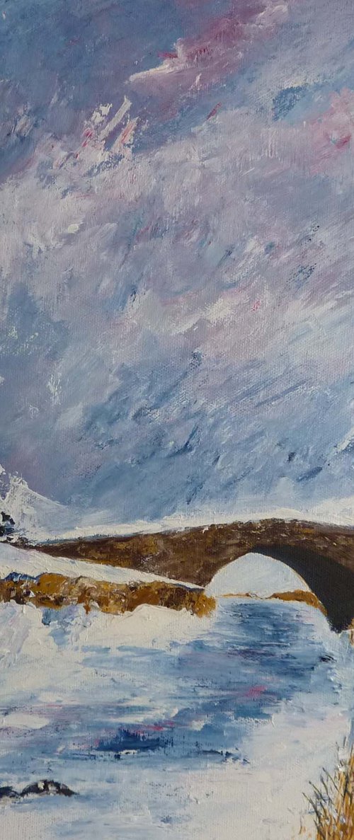 Butterbridge in Winter by Margaret Denholm