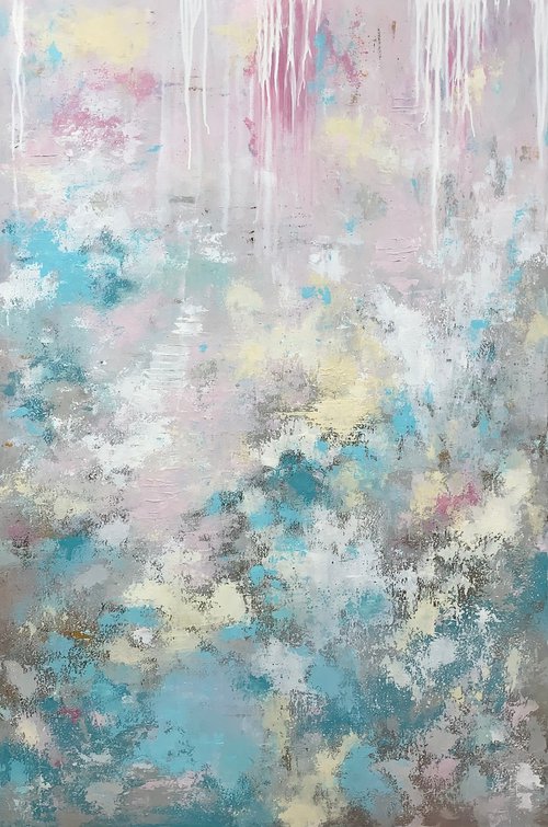 Spring Blossoms Oversized XL Abstract by Sarah Berger