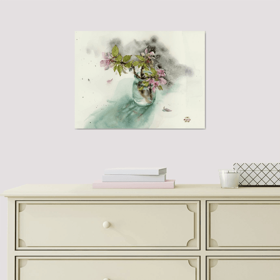 Apple blossoms.