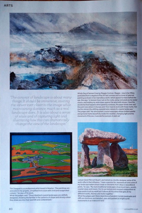 Bosigran Farm.   LANDSCAPE PAINTER OF THE YEAR FINALIST.