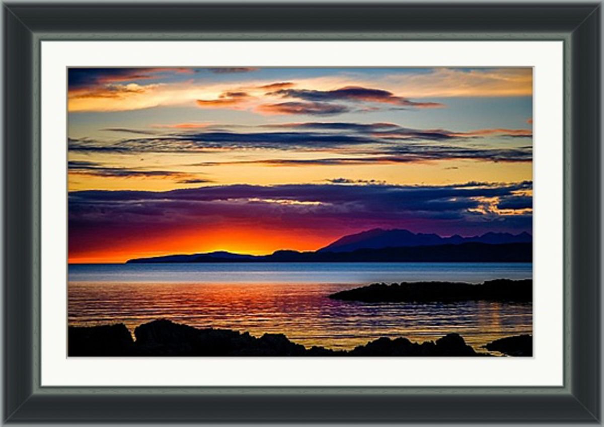 Sunset Over Skye - 18x12 Limited Edition Framed Print by Ben Robson Hull