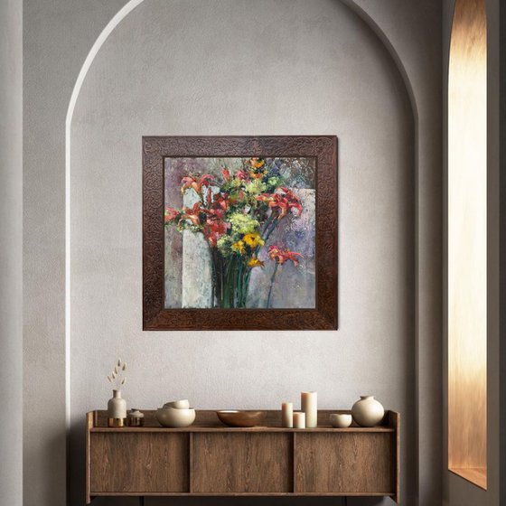 Romantic bouquet of flowers