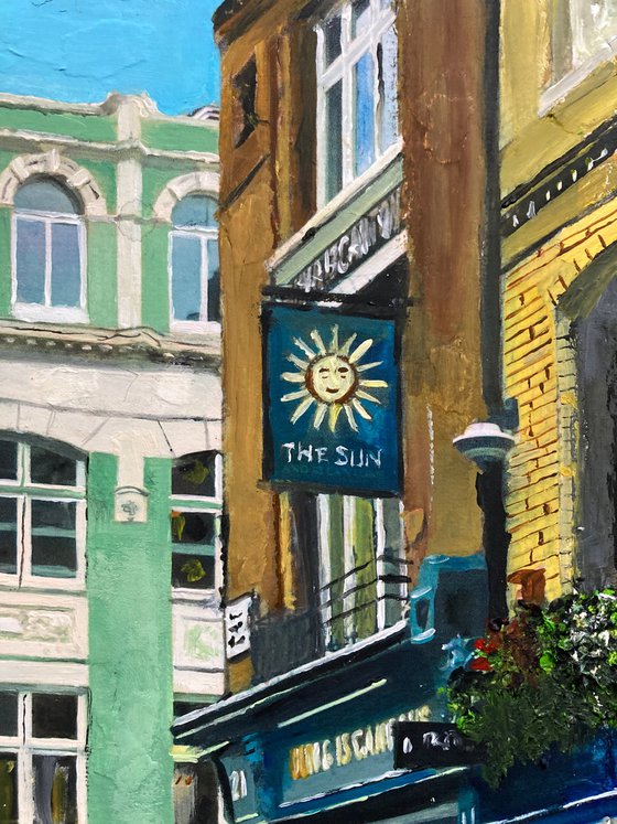 Bright Sunny Day in Soho, London