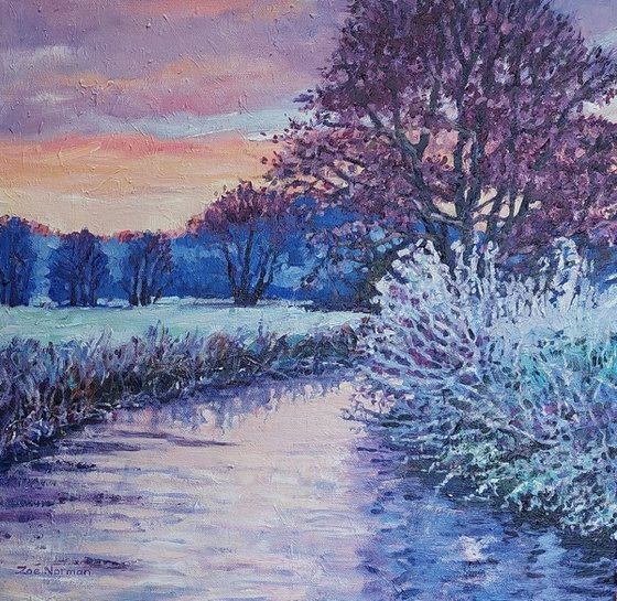 Apricot Dawn, river sunrise