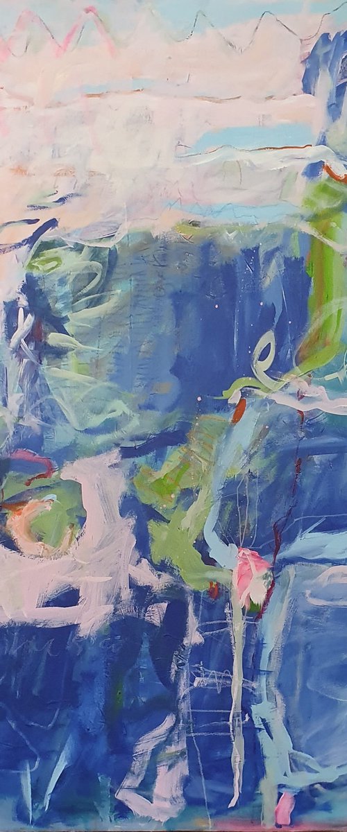 Blue cliff by Jutta Widrinsky