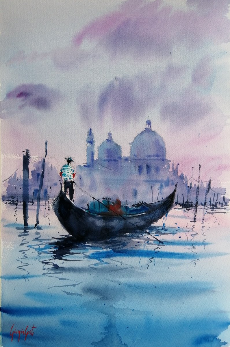 Impressionistic Watercolour , Venice 133 By Giorgio Gosti, 14 X 21, Artwork For Sale On Artfinder