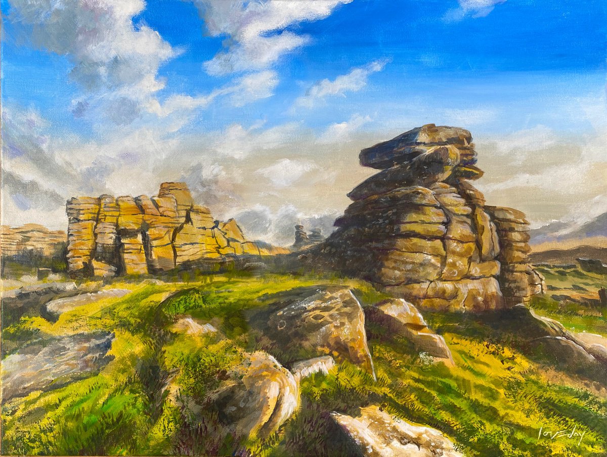 Hound Tor, Dartmoor By Daniel Loveday, 34 X 26, Artwork For Sale On Artfinder