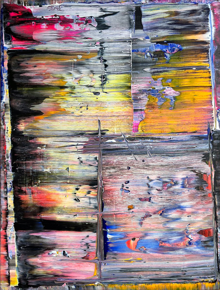 Abstract Acrylic Painting By Preston M. Smith (Pms), 18 X 24", "Let