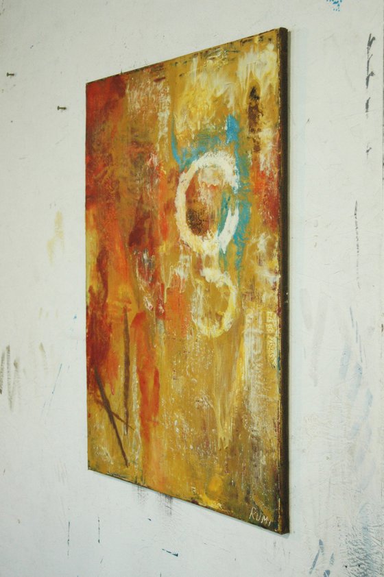 "Bright Days". Encaustic.