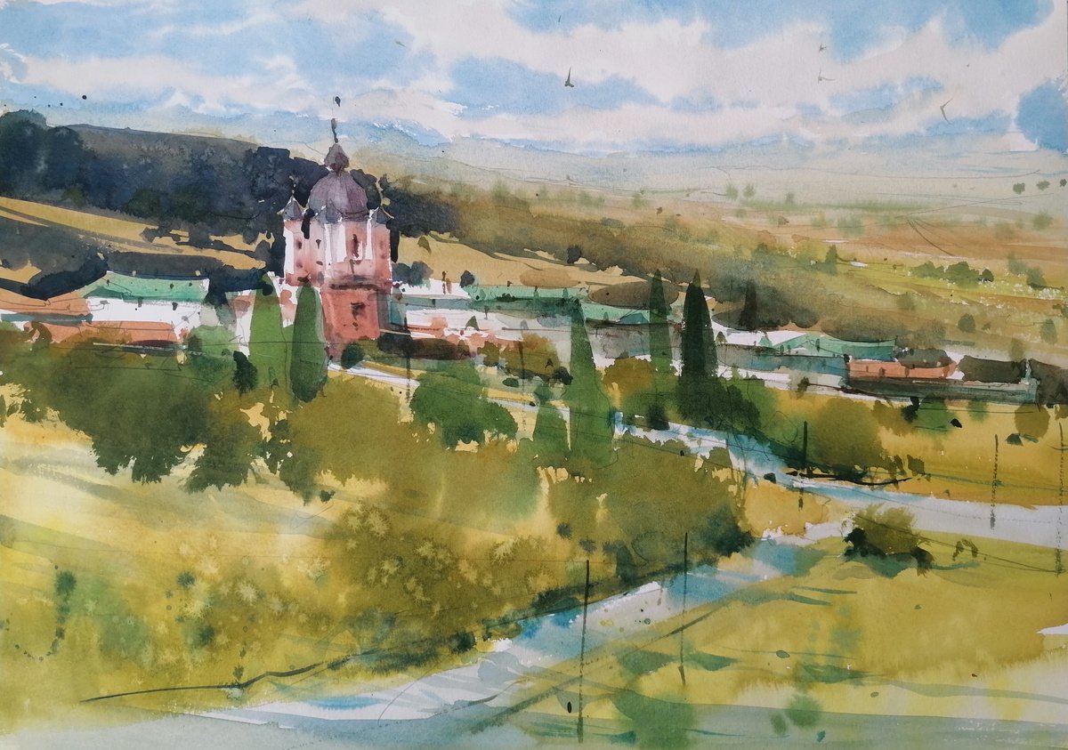Summertime in the village by Eugeniu Gorean