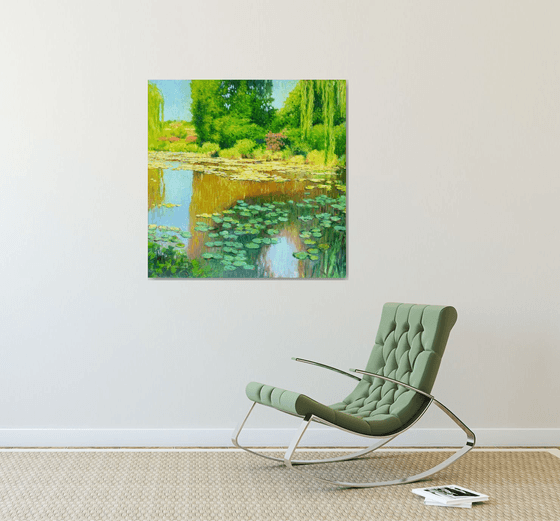 Water pond in Giverny Garden