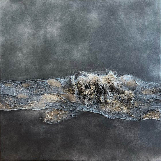 Bronze Texture on Velvet Black