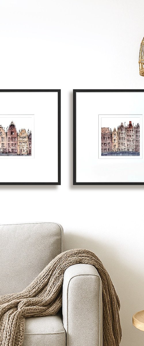 Amsterdam Houses by Alena Post