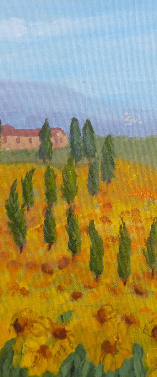 Path through the Sunflowers, TuscanySOLD by Maddalena Pacini