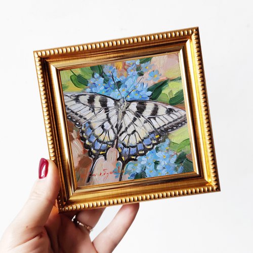 Butterfly painting by Nataly Derevyanko