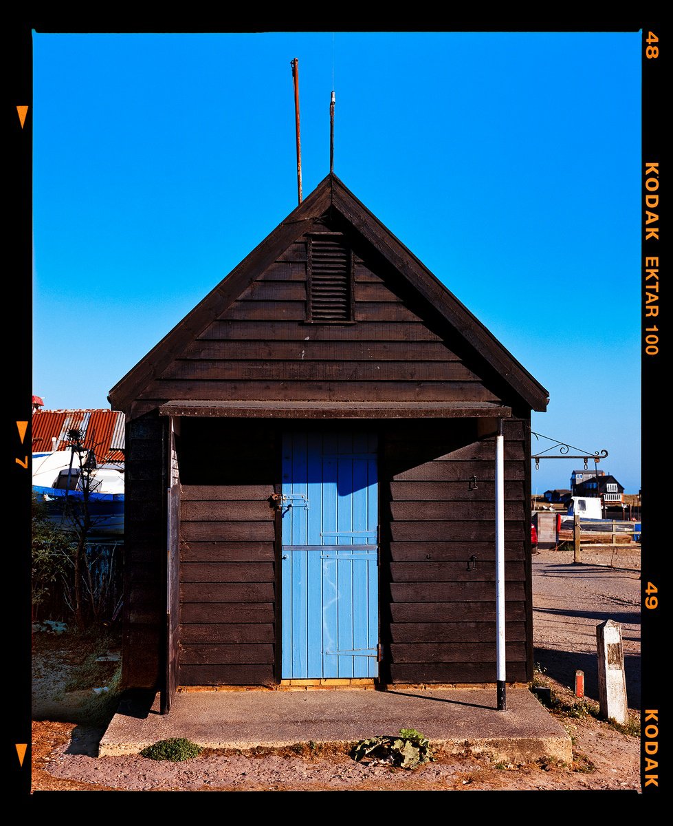 Urban And Pop Cityscapes Photograph By Richard Heeps, 23 X 27", Fishing Hut, Southwold, Original Artwork