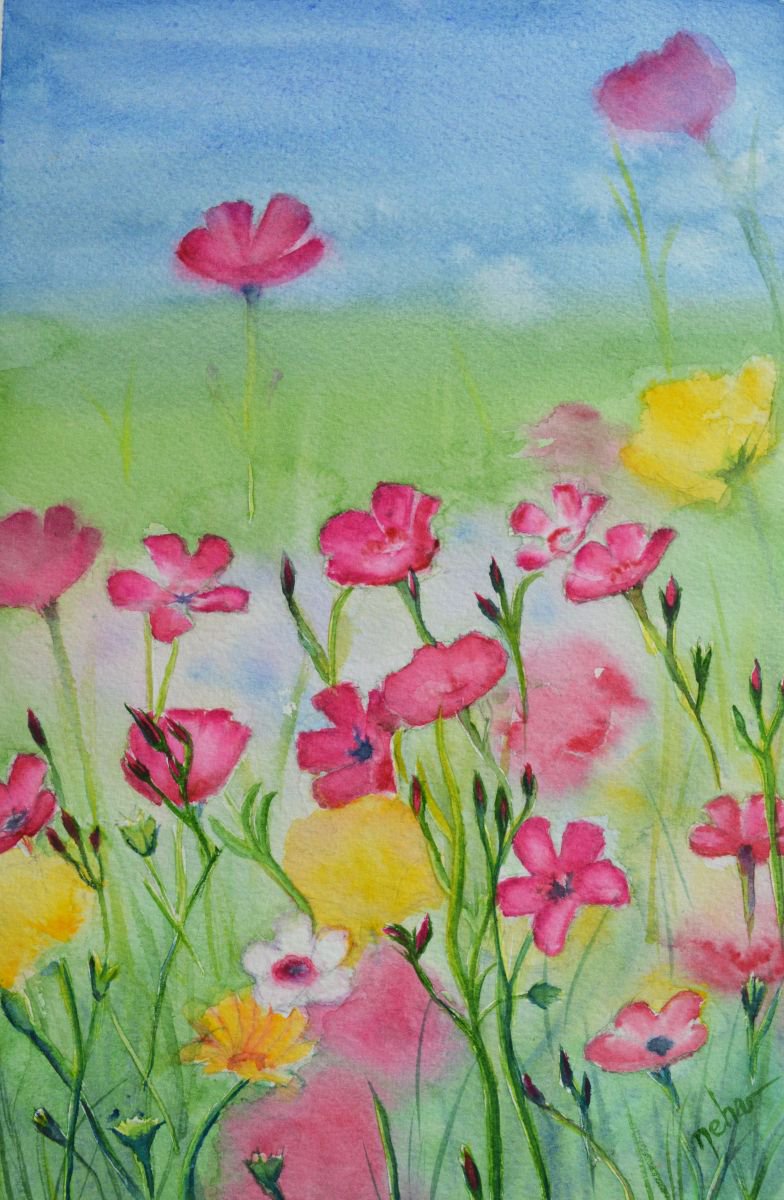 Neha Soni | Original  Watercolour | Spring Beauty! | 20 X 30Cm | Artwork For Sale On Artfinder
