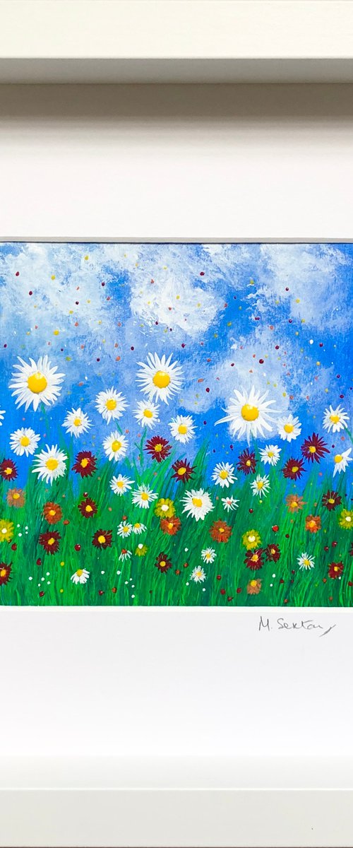 Miniature Daisies III by Miki Sexton