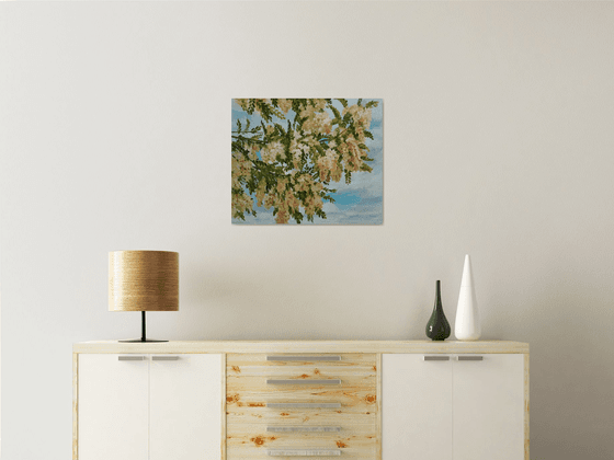 Acacia blossoms- Original oil painting (2021)