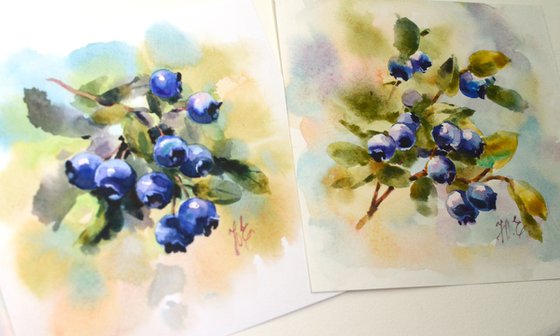 Triptych / Blueberry set