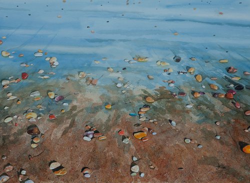 Beach Pebbles by John Kerr