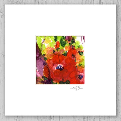 Encaustic Floral 36 by Kathy Morton Stanion
