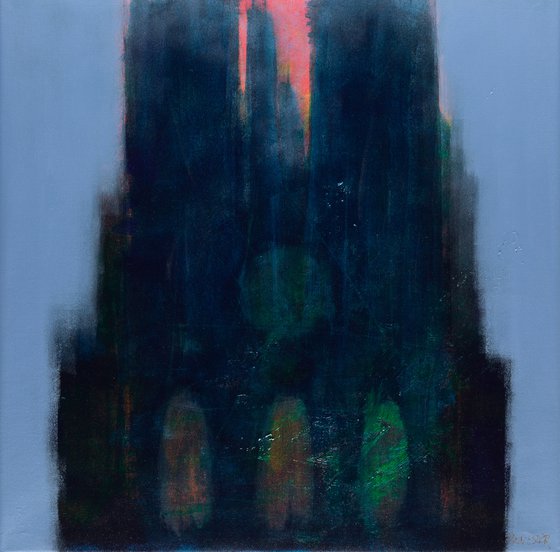 The cathedral n°4 - modern - contemporary painting