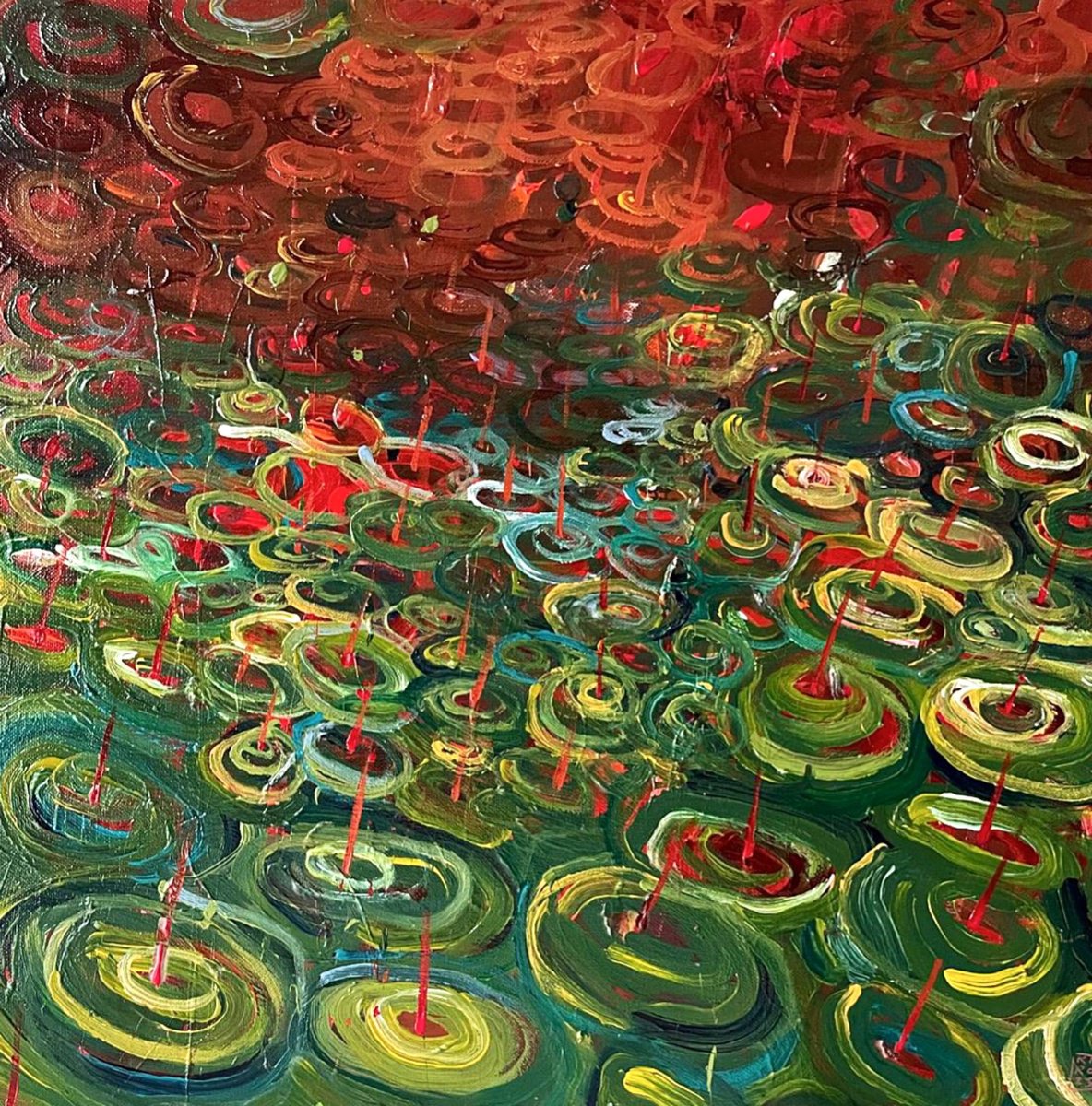 La Pluie N.4 By Kiro, 20 X 20, Artwork For Sale On Artfinder