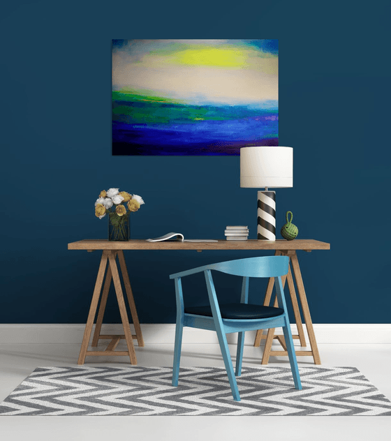 Large Abstract painting Seascape