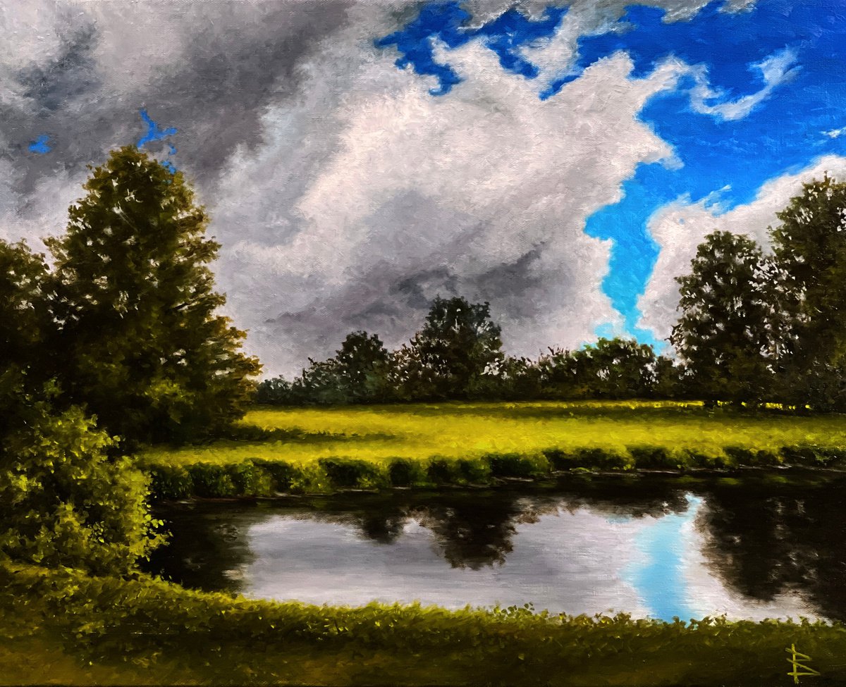 At the pond by Oleg Baulin