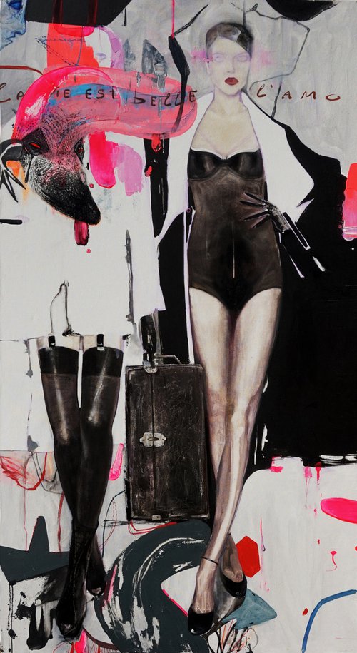 "Fashion" Painting by Anastasia Balabina by ANASTASIA BALABINA