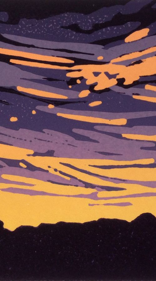 Abstract Sunset by Alexandra Buckle
