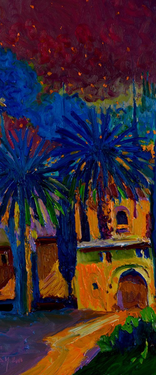 The hour of Blue, NIght Landscape by Suren Nersisyan