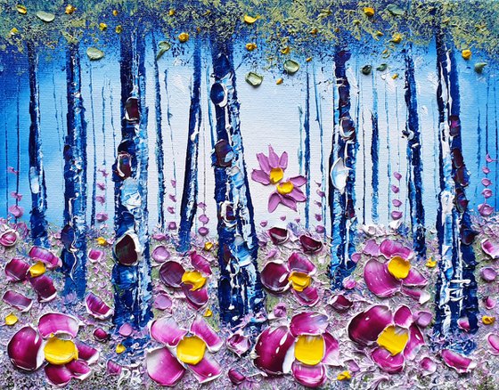 "Misty Woods & Flowers in Love"