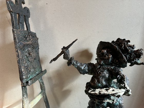 Rembrandt paints self-portrait 2025