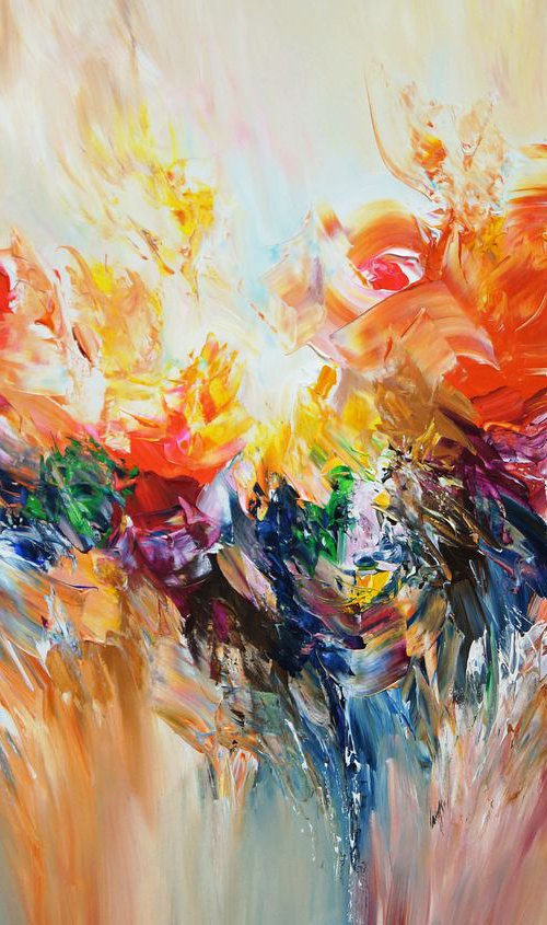 Abstraction Orange M 1 by Peter Nottrott