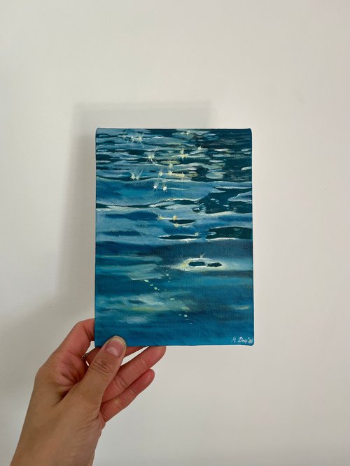 Shining water 18x13 cm by Myroslava Denysyuk