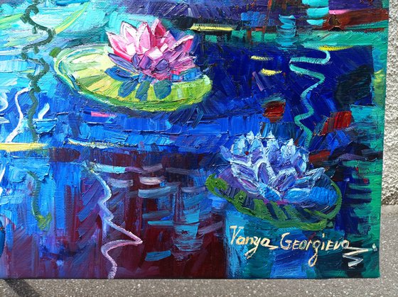 Water lilies reflections 5