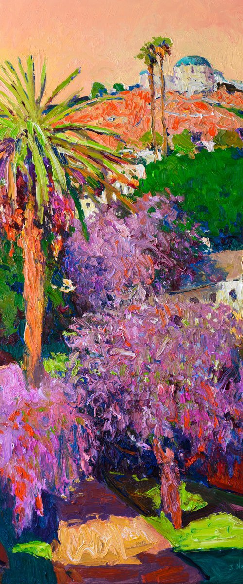 Hollywood. Blooming Jacarandas by Suren Nersisyan