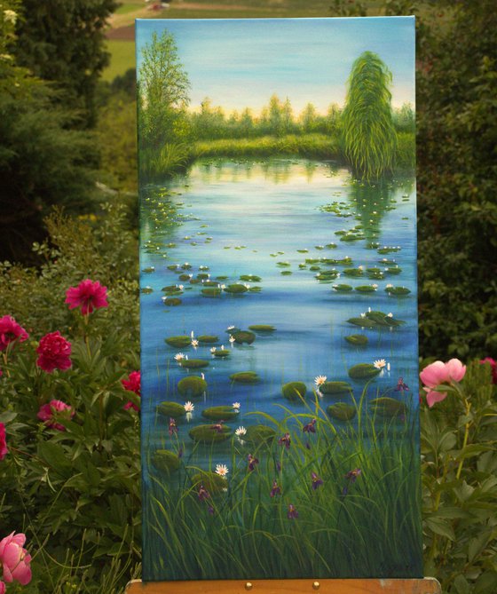 Serene lily pond 2