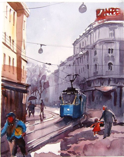 slow ride by Goran Žigolić Watercolors