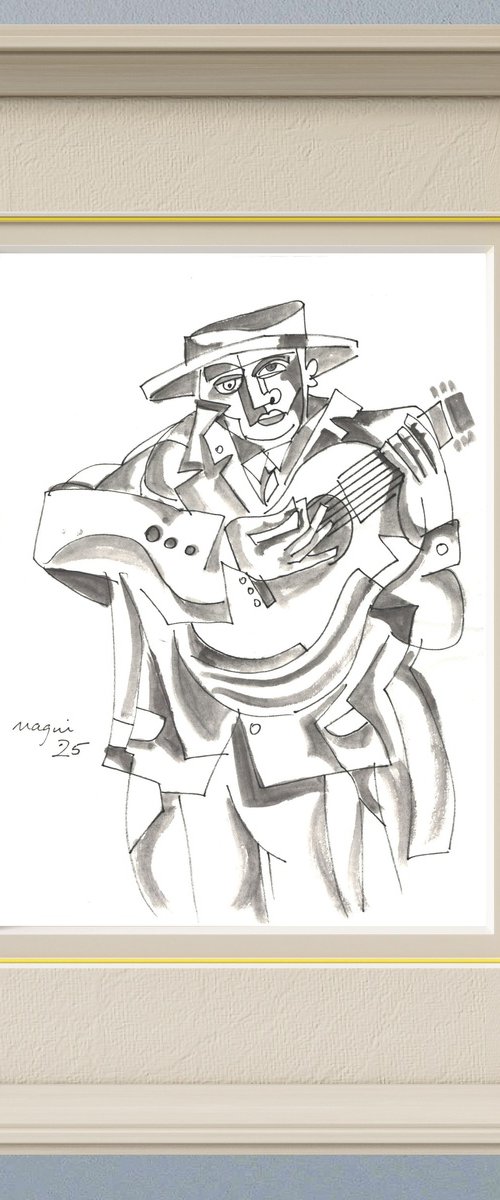 Man with guitar2  25 D by Nagui