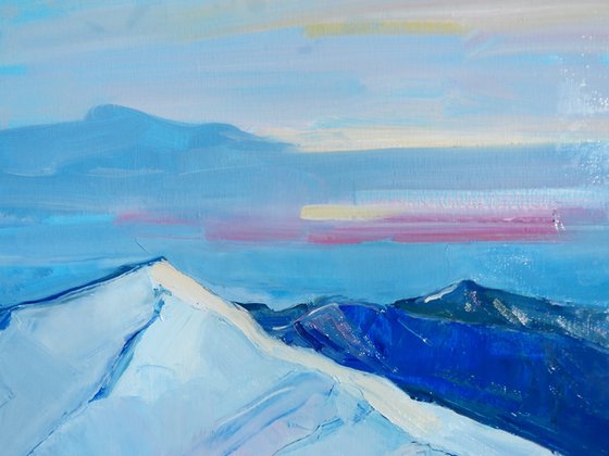 " Mountains in winter "