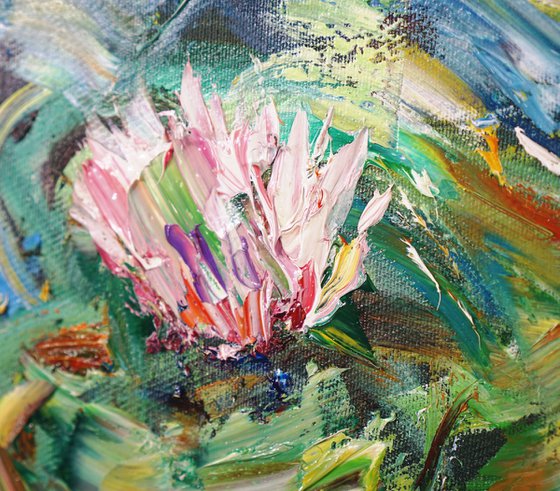 Magical Water Lilies M 1 / Oil